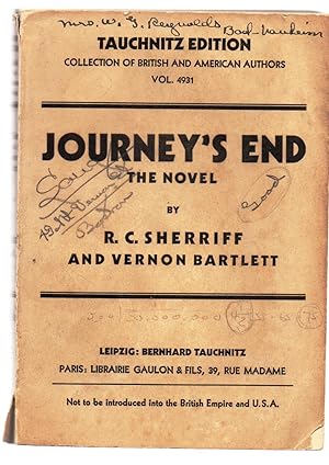 Image du vendeur pour Journey's End mis en vente par Attic Books (ABAC, ILAB)