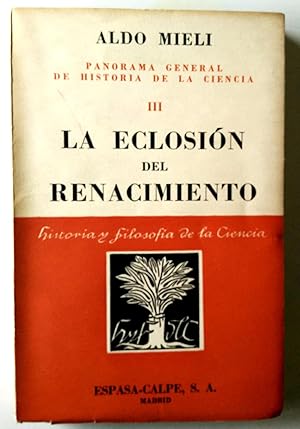 Imagen del vendedor de Panorama general de la Historia de la Ciencia III - La eclosin del Renacimiento a la venta por Librera Salvalibros Express