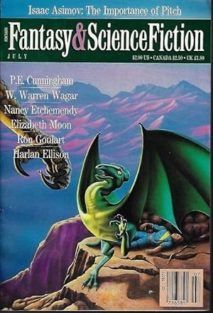 Imagen del vendedor de The Magazine of FANTASY AND SCIENCE FICTION (F&SF): July 1989 a la venta por Books from the Crypt