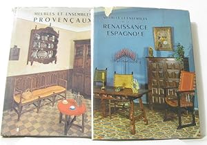 Bild des Verkufers fr Meubles et ensembles provenaux - meubles et ensembles renaissance espagnole (lot deux livres) zum Verkauf von crealivres