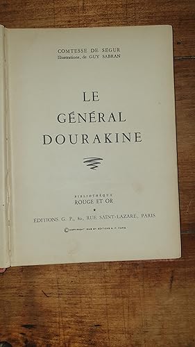 Imagen del vendedor de Le Gnral Dourakine a la venta por AHA BOOKS
