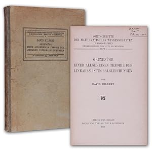 Bild des Verkufers fr Grundzge einer allgemeinen Theorie der linearen Integralgleichungen. zum Verkauf von Antiquariat Gerhard Gruber