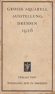 Grosse Aquarell Ausstellung, Dresden 1926