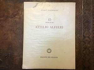 15 Disegni di Attilio Alfieri. Dedica autografa dell'artista