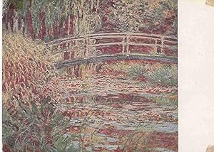 Bild des Verkufers fr POSTAL 19037: CLAUDE MONET: EL ESTANQUE DE LAS NINFAS EN ARMONIA ROSA zum Verkauf von EL BOLETIN