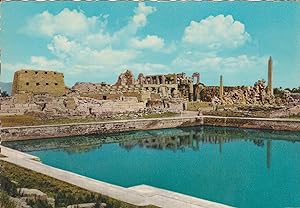 Bild des Verkufers fr POSTAL 62570 : El lago sagrado y el templo de Amon. Karnak. Egipto zum Verkauf von EL BOLETIN