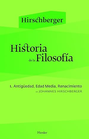 Seller image for Historia de la Filosofa I. antigedad, edad media, renacimiento for sale by Imosver