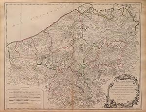 Comte de Flandre ou se trouvent distingues les Bailiages de Berg St. Winox, de Furnes, de Bourbou...