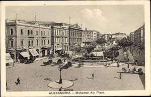 Bild des Verkufers fr Ansichtskarte / Postkarte Alexandria gypten, Mohamed Aly Place, Platzpartie zum Verkauf von akpool GmbH