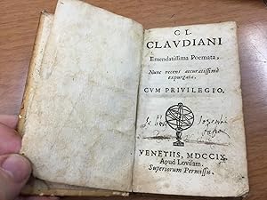 C L. Claudani Emendatissima Poemata. 1709