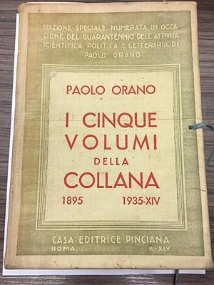 Orano Paolo. Edizione speciale numerata in occasione del quarantennio. 5 voll.