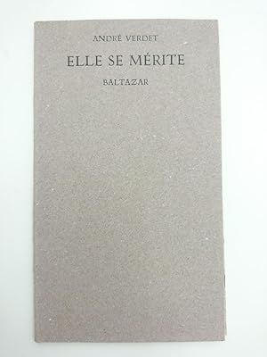 Seller image for Elle se mrite for sale by Books by Artists