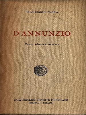Bild des Verkufers fr D'Annunzio zum Verkauf von Librodifaccia