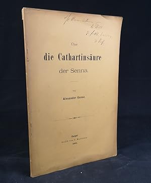 Seller image for ber die Cathartinsure der Senna. - [Widmungsexemplar]. for sale by ANTIQUARIAT Franke BRUDDENBOOKS