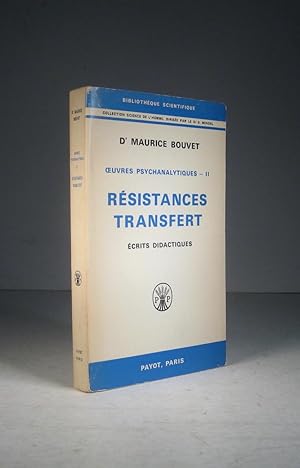 Seller image for Oeuvres psychanalytiques II (2). Rsistances - transfert. crits didactiques for sale by Librairie Bonheur d'occasion (LILA / ILAB)