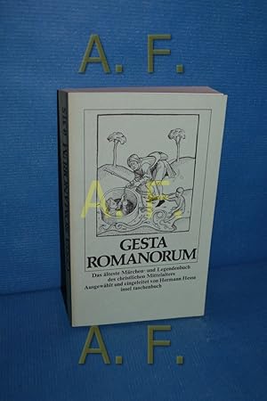 Imagen del vendedor de Gesta Romanorum : das lteste Mrchen- und Legendenbuch des christlichen Mittelalters (Insel-Taschenbuch 315) a la venta por Antiquarische Fundgrube e.U.