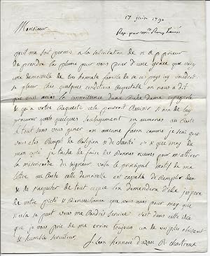 Lettre autographe signée