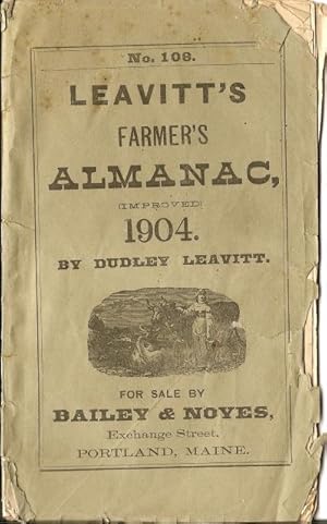 Image du vendeur pour Leavitt's Farmer's Almanac (Improved) 1904, No. 108 mis en vente par Reflection Publications