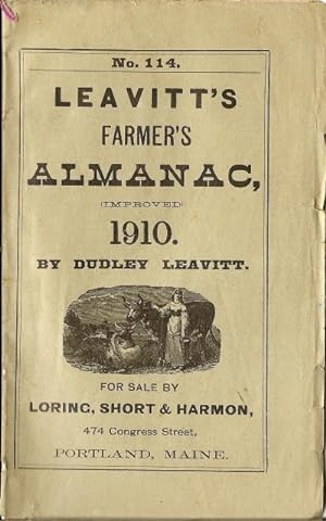 Image du vendeur pour Leavitt's Farmer's Almanac (Improved) 1910, No. 114 mis en vente par Reflection Publications