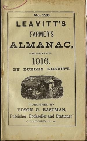 Image du vendeur pour Leavitt's Farmer's Almanac (Improved) 1916, No.120 mis en vente par Reflection Publications