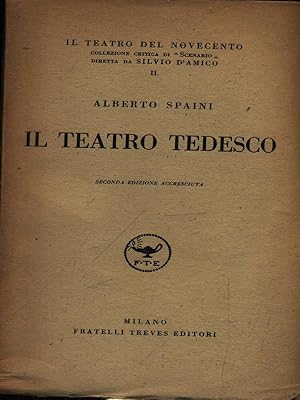 Bild des Verkufers fr Il teatro tedesco zum Verkauf von Librodifaccia