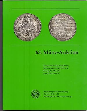 63. Münz-Auktion. 15. und 16. Mai 2014.