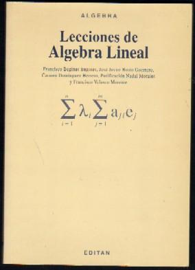 LECCIONES DE ÁLGEBRA LINEAL