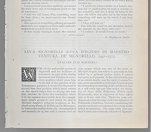 Seller image for Italian Old Masters: Luca Signorelli (Luca D'Egidio Di Maestro Ventura De' Signorelli) 1441 - 1523 for sale by Legacy Books II