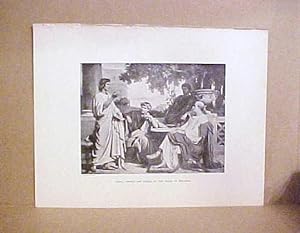 Seller image for Virgil, Horace And Varius At The House Of Maecenas, Wood Engraved Plate for sale by Legacy Books II
