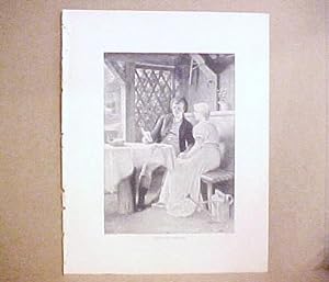 Bild des Verkufers fr Goethe And Frederike, Wood Engraved Plate zum Verkauf von Legacy Books II