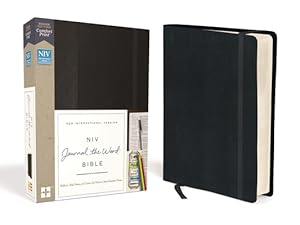 Seller image for NIV, Journal the Word Bible, Hardcover, Black, Red Letter Edition, Comfort Print: Reflect, Take Notes, or Create Art Next to Your Favorite Verses (Hardback or Cased Book) for sale by BargainBookStores