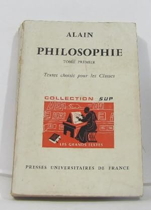 Philosophie tome premier