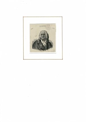 PORTRAIT Alexis Piron. (1689 Dijon - 1773 Paris, französischer Jurist und Schriftsteller). Schult...
