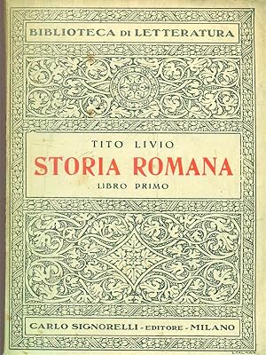 Bild des Verkufers fr Storia romana. Libro primo zum Verkauf von Librodifaccia