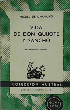Imagen del vendedor de Vida de Don Quijote y Sancho. a la venta por Librería y Editorial Renacimiento, S.A.