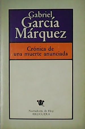 Imagen del vendedor de Crnica de una muerte anunciada. a la venta por Librera y Editorial Renacimiento, S.A.