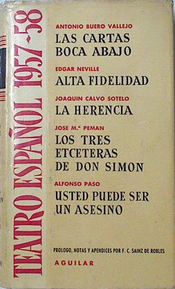 Imagen del vendedor de Teatro Espaol 1957 - 1958 a la venta por Almacen de los Libros Olvidados