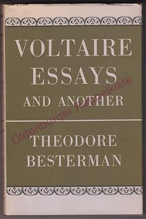 Bild des Verkufers fr Voltaire Essays and Another (1962) zum Verkauf von Oldenburger Rappelkiste