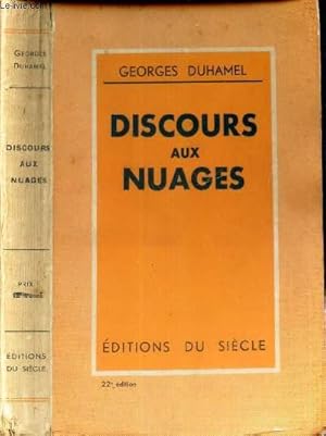 Seller image for DISCOURS AUX NUAGES. for sale by Le-Livre