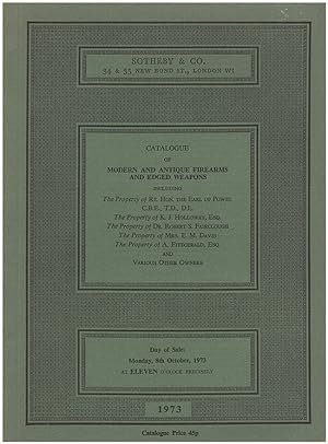 Catalogue of Modern and Antique Firearms, and Edged Weapons (8 October 1973)
