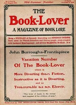 Seller image for THE BOOK-LOVER: A Magazine of Book Lore, Vol. IV, No. 5, November, 1903 for sale by R & A Petrilla, IOBA