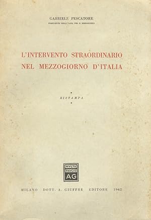 L'intervento straordinario nel mezzogiorno d'Italia.