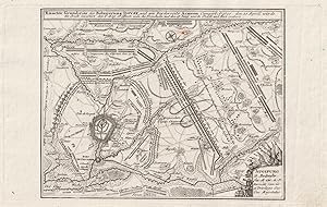 Seller image for Exacter Grundriss der Belagerung Dovay, und wie Beyderseits Armeen. Componirt Ao. 1710.(Plan der Festung und der Truppenaufstellung aus der Vogelschau). for sale by Antiquariat Heiner Henke