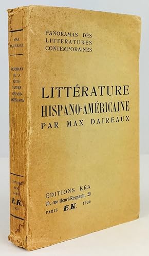 Seller image for Panorama de la Littrature Hispano-Amricaine. for sale by Antiquariat Heiner Henke