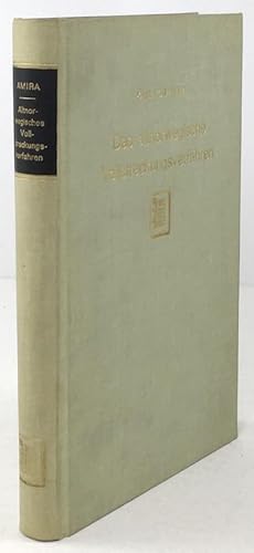 Bild des Verkufers fr Das Altnorwegische Vollstreckungsverfahren. Eine rechtsgeschichtliche Abhandlung. Neudruck der Ausgabe Mnchen 1874. zum Verkauf von Antiquariat Heiner Henke