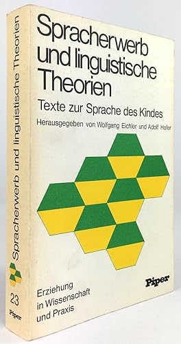 Bild des Verkufers fr Spracherwerb und linguistische Theorien. Texte zur Sprache des Kindes. zum Verkauf von Antiquariat Heiner Henke