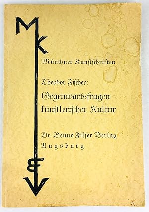 Imagen del vendedor de Gegenwartsfragen knstlerischer Kultur. a la venta por Antiquariat Heiner Henke