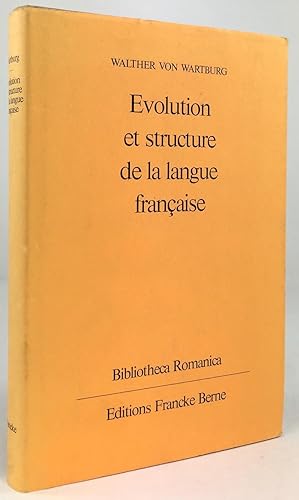 Seller image for volution et Structure de la Langue Francaise. Dixime dition. for sale by Antiquariat Heiner Henke