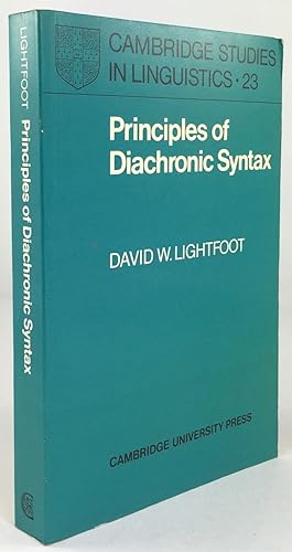 Bild des Verkufers fr Principles of diachronic Syntax. zum Verkauf von Antiquariat Heiner Henke