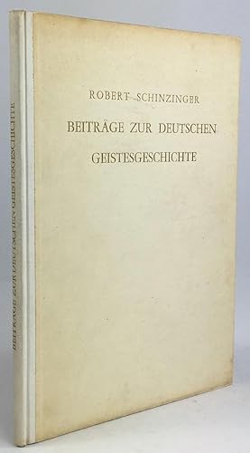 Beiträge zur deutschen Geistesgeschichte. (Mit Portraits von Friedrich Hölderlin, Nicolai Hartman...